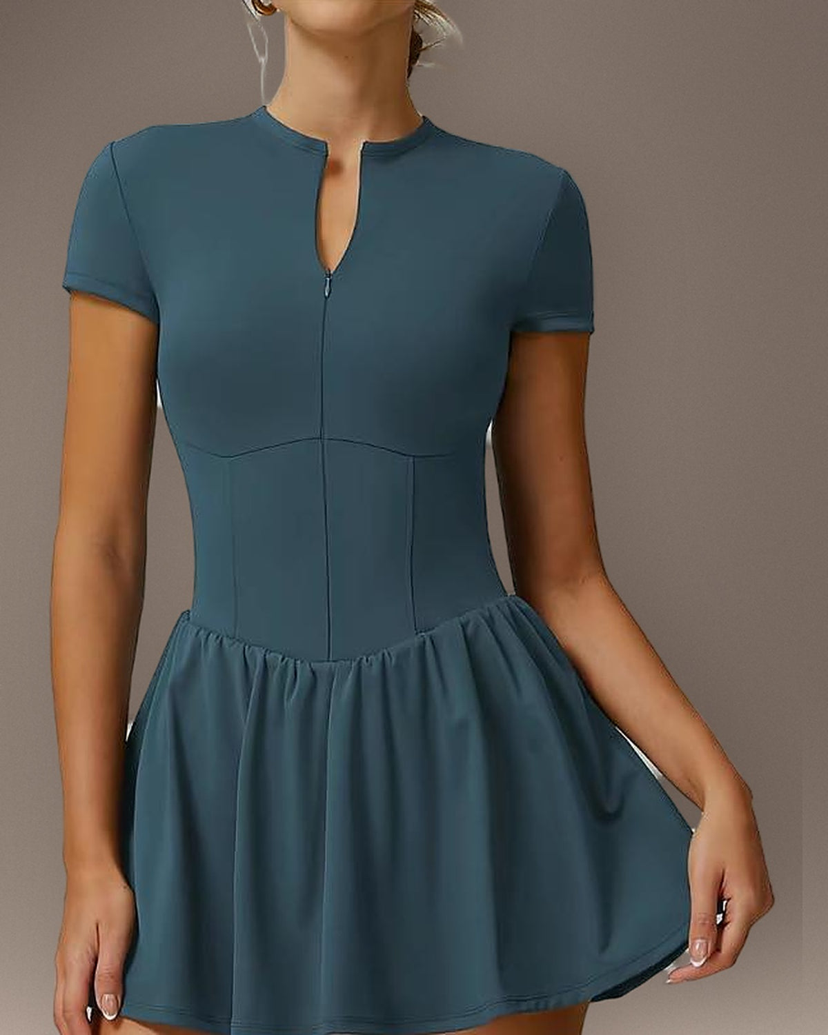 Butter Soft Zip Up Tennis Dress